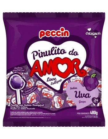 PECCIN PIRULITO 480G UVA DO AMOR