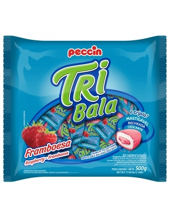 PECCIN BALA TRIBALA 500G FRAMBOESA