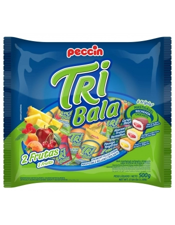 PECCIN BALA TRIBALA 500G 2 FRUTAS