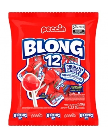 PECCIN SM PIRULITO 120G MORANGO