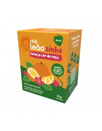 LEAO CHA PREMIUM KIDS LARANJA ROSA 10 SAQ / 23G