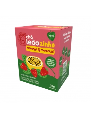 LEAO CHA PREMIUM KIDS MORANGO+MARACUJA 10 SAQ / 23G