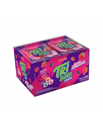 PECCIN BALA TRIBALA MINI 12X30G FR VERMELHAS