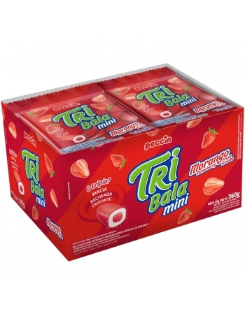 PECCIN BALA TRIBALA MINI 12X30G MORANGO
