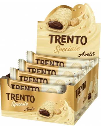 PECCIN WAFER TRENTO 12X26G SPECIALE AVELA BRANCO