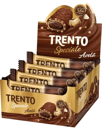 PECCIN WAFER TRENTO 12X26G SPECIALE CHOC AO LEITE