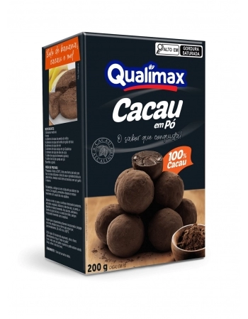 QUALIMAX CACAU EM PO 100% 200G