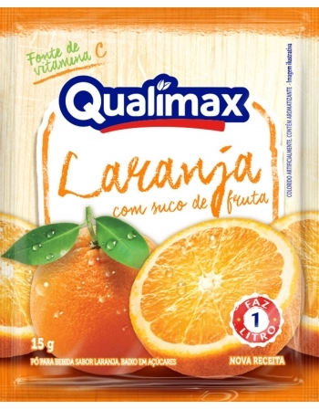QUALIMAX PO PARA BEBIDA TURMA LARANJA 15G