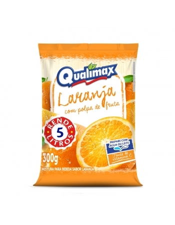QUALIMAX PO PARA BEBIDA 300G LARANJA
