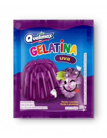 QUALIMAX GELATINA UVA 20G