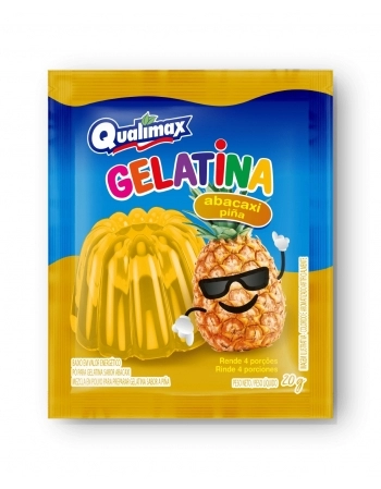 QUALIMAX GELATINA ABACAXI 20G