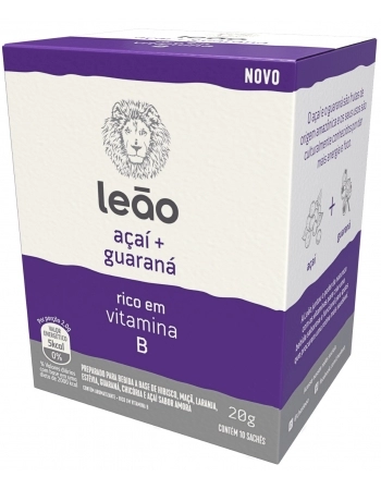 LEAO CHA PREMIUM VITAMINICO ACAI+GUARANA 10X2G