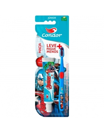 CONDOR HIG KIT GEL+ESC AVENGERS JR / 8160