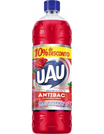 INGLEZA DESINF UAU ANTIBAC FLOR E FRUTAS VERM 1L-10% GTS - CX/15