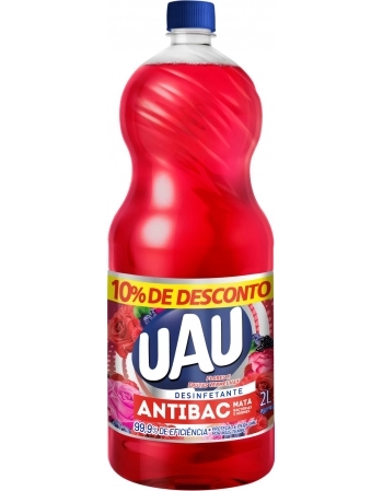 INGLEZA DESINF UAU ANTIBAC FLOR E FRUTAS VERM 2L-10% GTS - CX/8