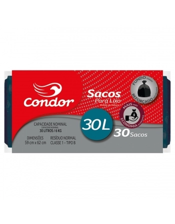CONDOR LIMP SACO LIXO ROLO ECONOM 30L / 1461