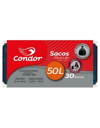 CONDOR LIMP SACO LIXO ROLO ECONOM 50L / 1462