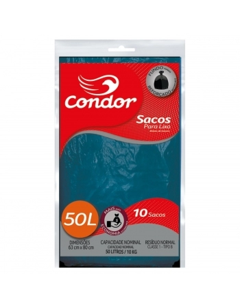 CONDOR LIMP SACO LIXO ALMOFADA 50L / 1466