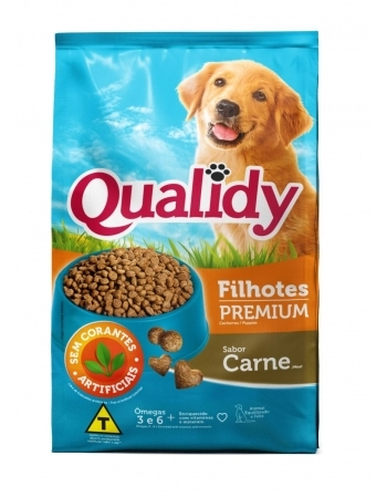 .QUALIDY CAES FILHOTES CARNE 10,1KG
