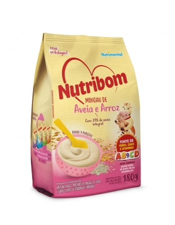 NUTRY MINGAU NUTRIBOM AVEIA E ARROZ 180G