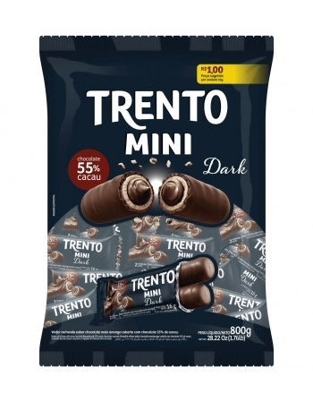 PECCIN WAFER TRENTO MINI DARK 50X16G
