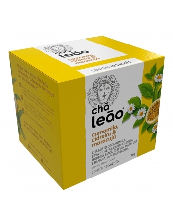LEAO CHA_ BOA NOITE CAMOMILA+CIDREIRA+MARAC 10 SAQ / 16G