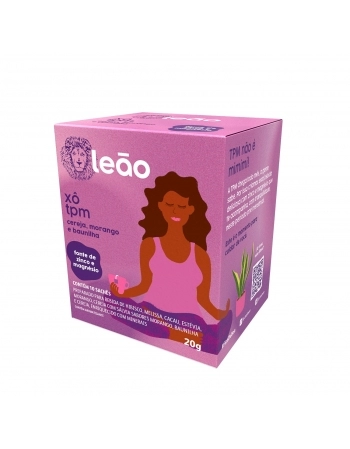 LEAO CHA FASES XO TPM CEREJA+MORANGO+BAUNILHA 10 SAQ / 20G