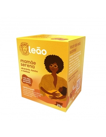 LEAO CHA FASES MAMAE SERENA ALCAR+FUNC+CAMOMILA 10 SAQ / 20G