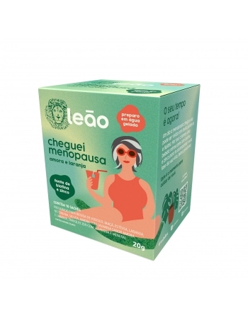 LEAO CHA FASES CHEG MENOPAUSA AMORA+LARANJA 10 SAQ / 20G