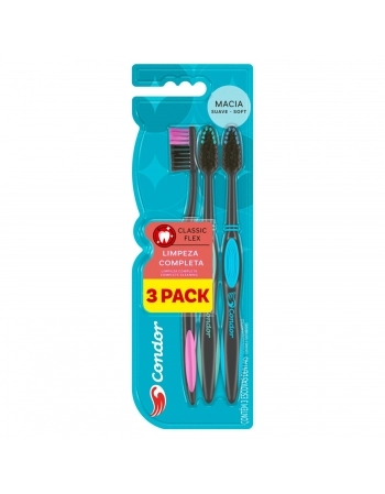 CONDOR HIG ESC DENTE FLEX MACIA CLASSIC C/3 - 8375-0