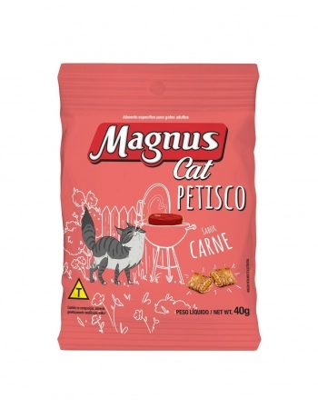 .MAGNUS CAT PETISCO CARNE 40G