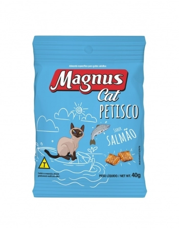 .MAGNUS CAT PETISCO SALMAO 40G