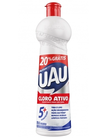 INGLEZA LP CLORO ATIVO UAU 5 EM 1 SQUEEZE 500ML 20% GTS