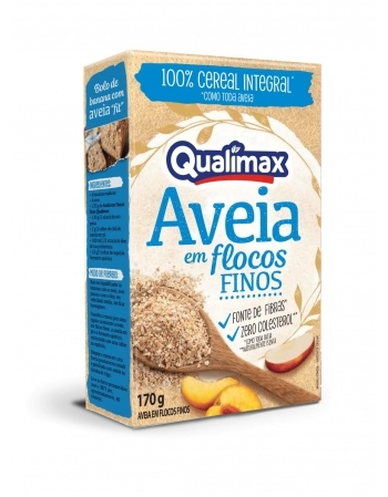 QUALIMAX AVEIA FLOCOS FINOS 170G
