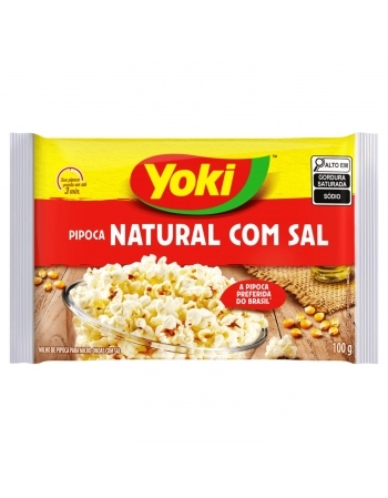 G MILLS YOKI PIPOCA MICRO 100G NATURAL COM SAL