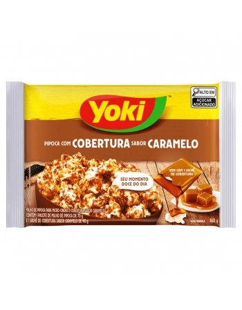 G MILLS YOKI PIPOCA MICRO COBERT CARAMELO 160G