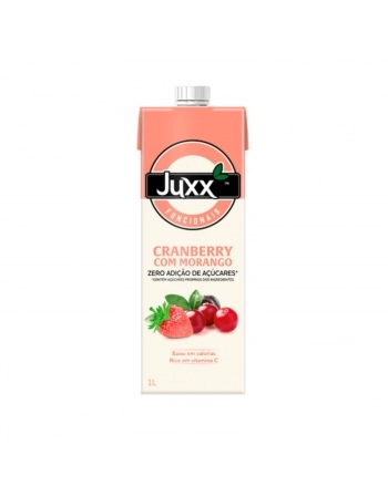 EBBA JUXX 1000ML SUCO ZERO CRANBERRY/MORANGO