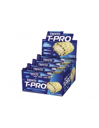 PECCIN WAFER TRENTO T-PRO COOKIES E CREAM CHOCO BRANCO 12X26G
