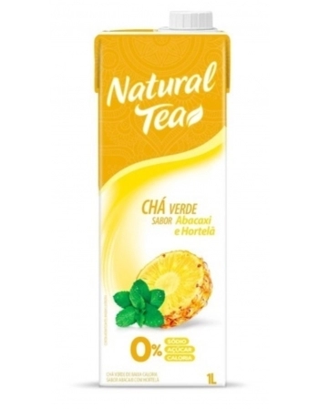 EBBA NATURAL TEA CHA 1000ML VERDE / ABACAXI / HORTELA